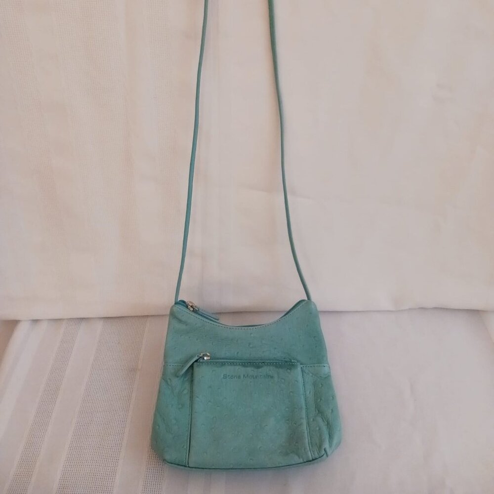 Stone Mountain Leather Teal Purse